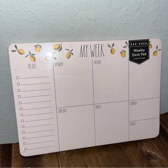 Rae Dunn Weekly Desk Pad - Picture 1 of 1